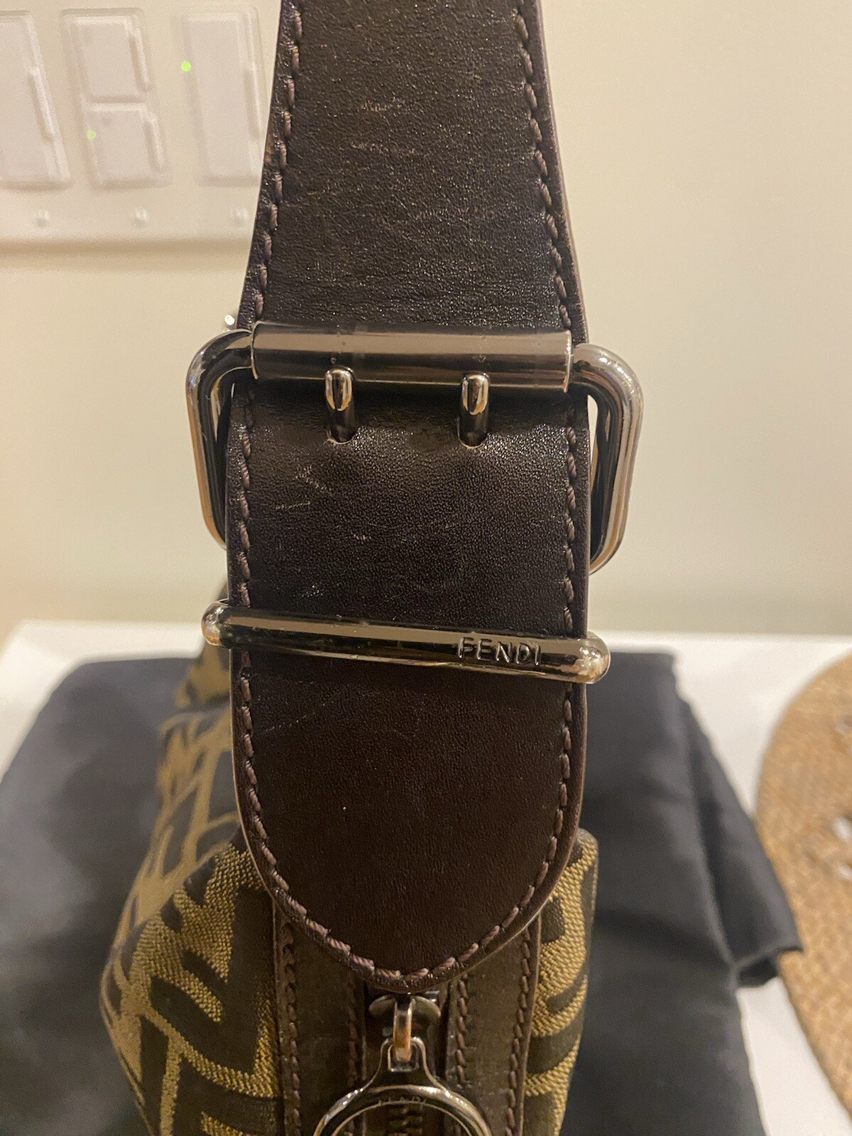 Fendi Zuccha Oyster Bag