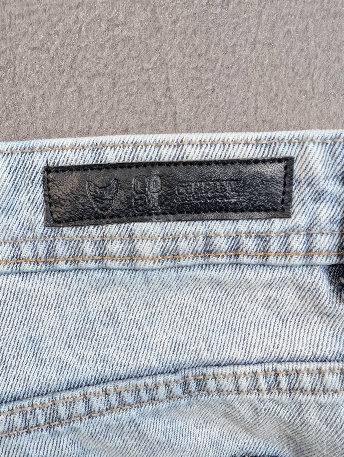 Company Eighty One Y2K Mens 48 Light Wash Denim Jeans Straight Leg Casual Skater