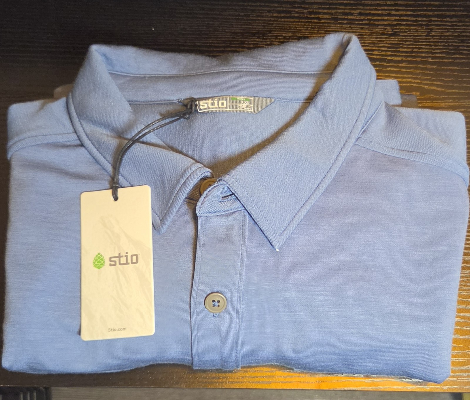 Stio Alpin Midweight Merino Wool Tencel Blend Shirt Jacket Mens XXL Blue NWT LS
