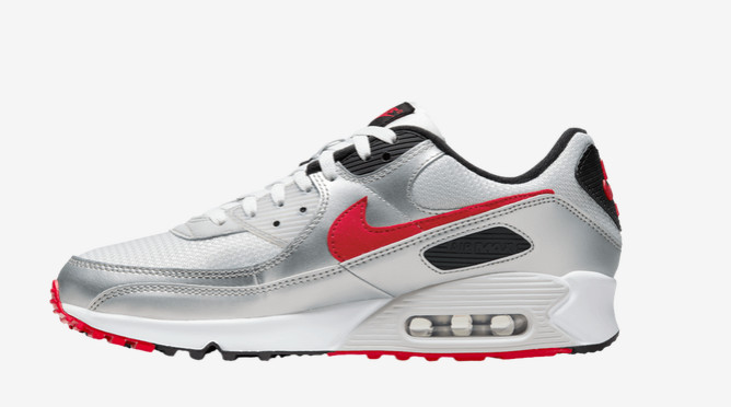 MENS NIKE AIR MAX 90 SHOES / SIZE 9.5 / PHOTON DUST-RED