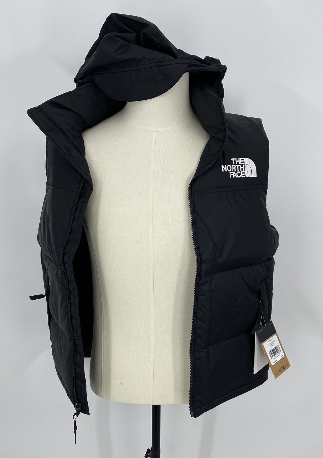 The North Face Mens Puffer Vest Black Size S 1996 Retro Nuptse Down Insulated