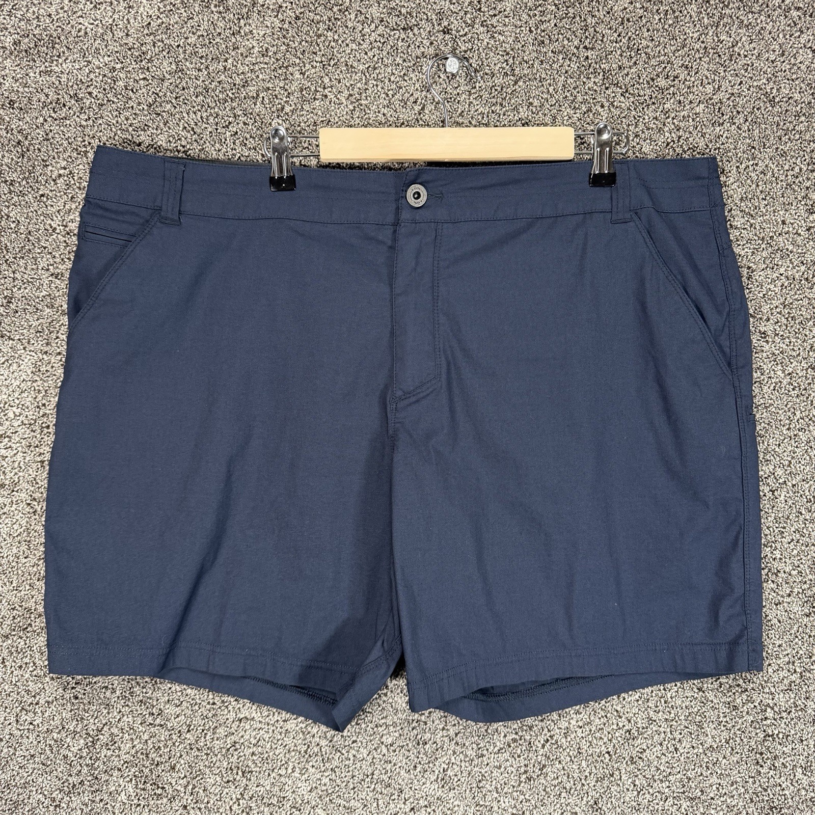 Kuhl Resistor Lite Chino Shorts Mens 42×7 Blue Performance Hiking Outdoor Cargo