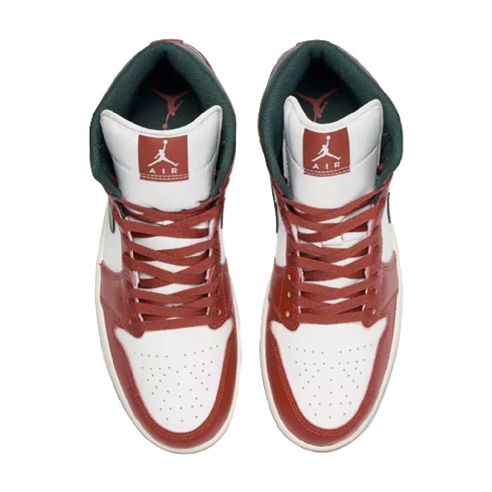Men’s Jordan 1 Mid Sail/Midnight Green (DQ8426 105)