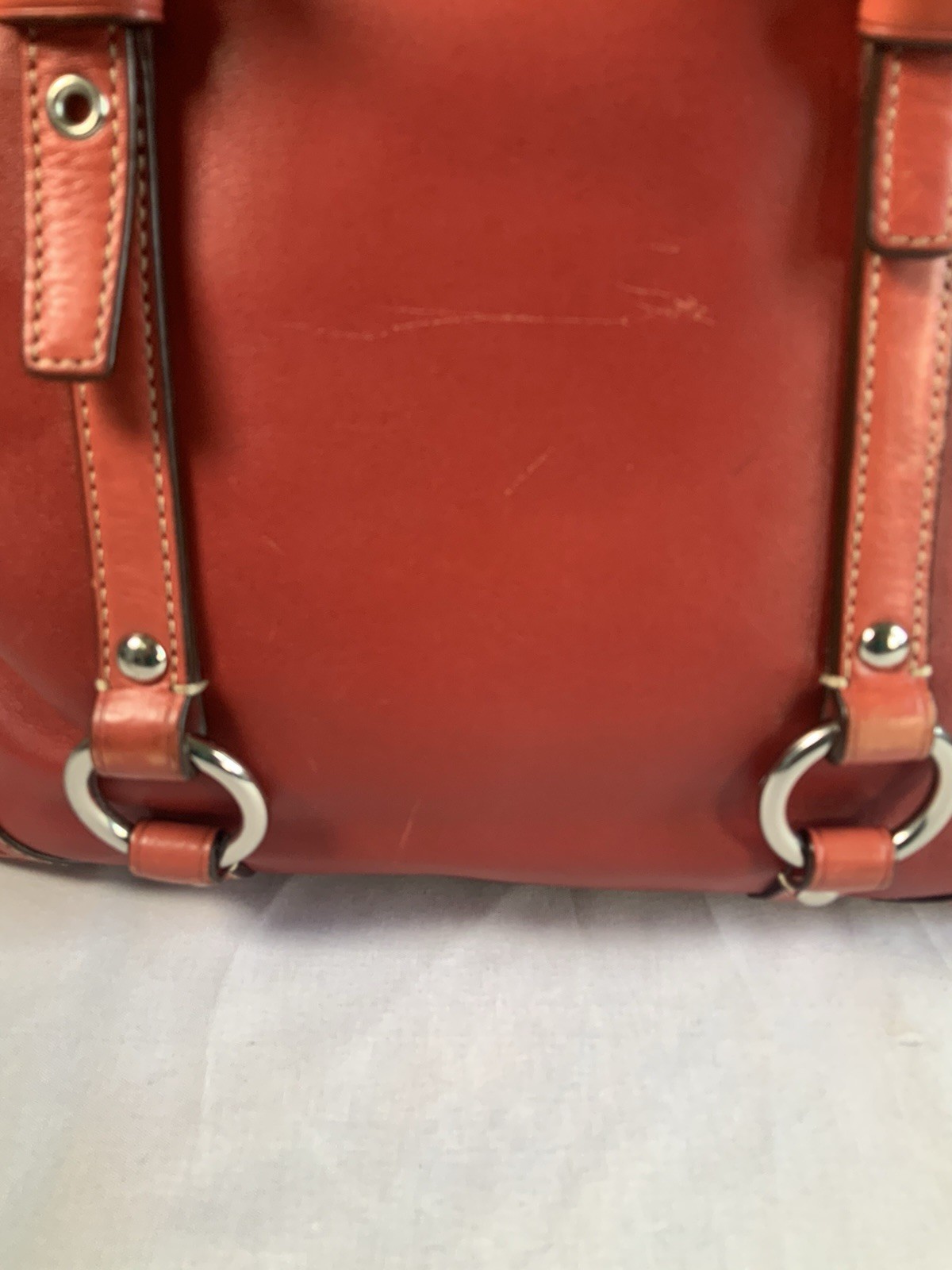 Coach Vintage 2008 Gallery Tote Bag Red Leather Shoulder Purse F11524 Y2K