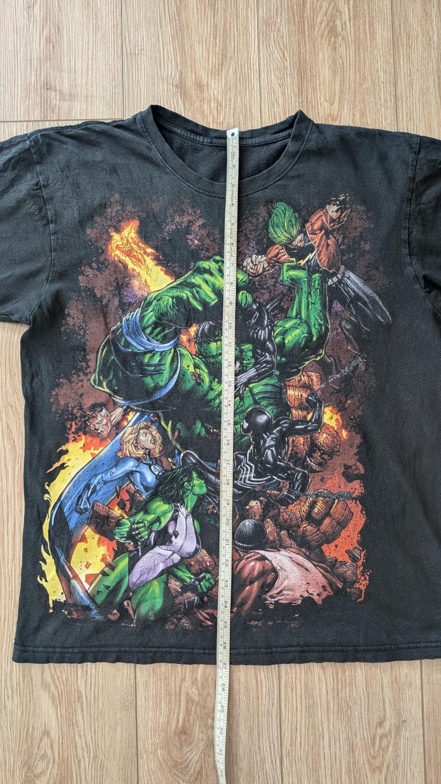 Rare Vintage Marvel Mad Engine World War Hulk T-Shirt Large