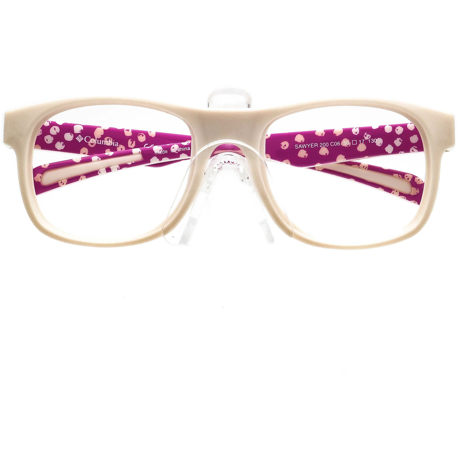 Columbia Sunglasses Frame Only Sawyer 200 C06 White/Pink Wrap 50 mm