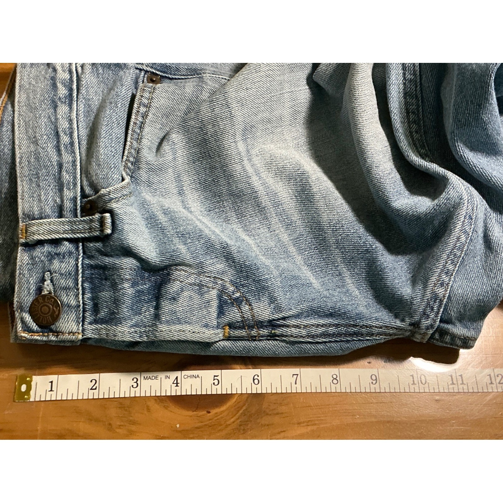 Hollister Blue Denim Jeans Button Fly Mens 29×32