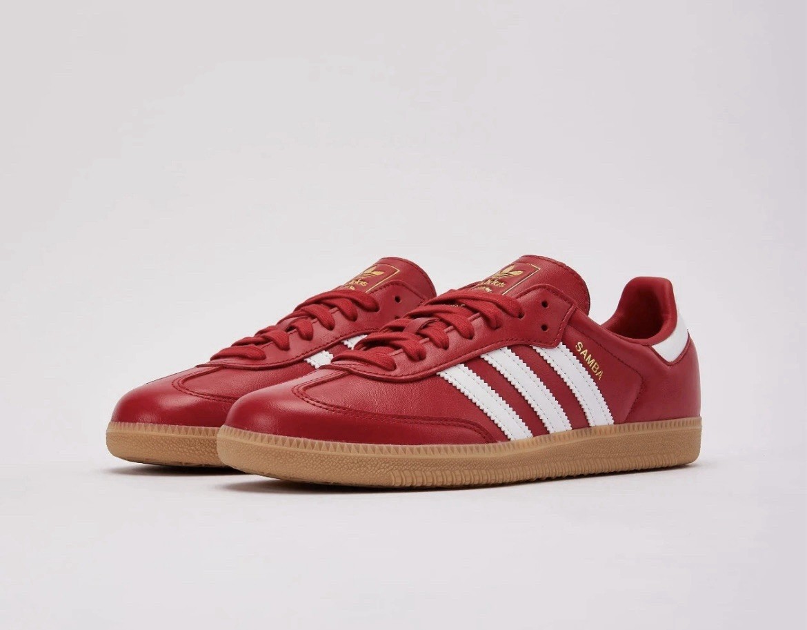 adidas Samba OG Better Scarlet Red White Gum Men’s Sneakers JR0881 NEW