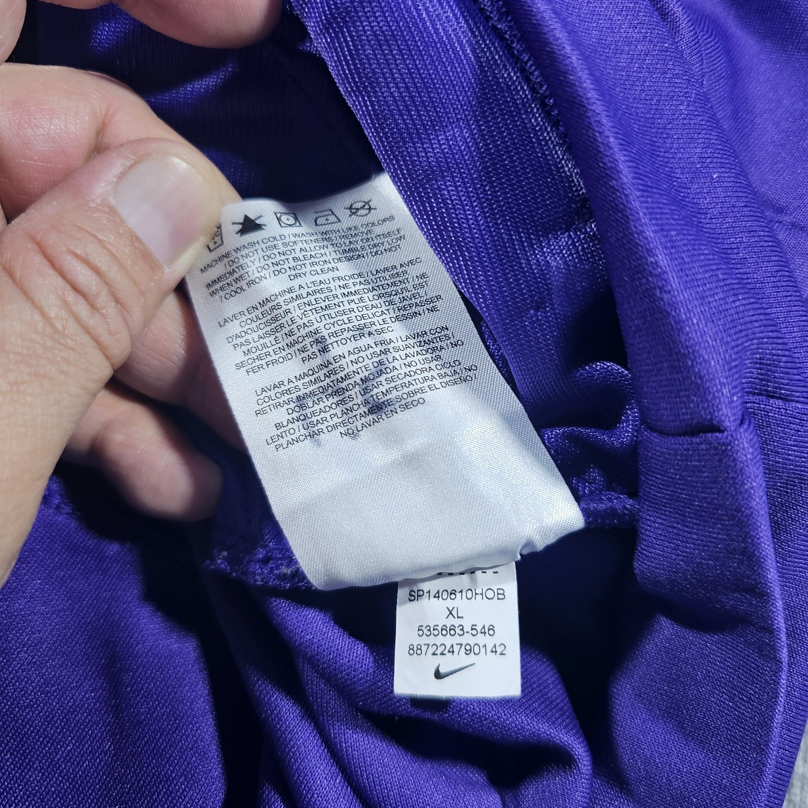 Nike Dri-FIT Purple/White Zip Jacket Women’s XL, Pants L set with SF gators logo