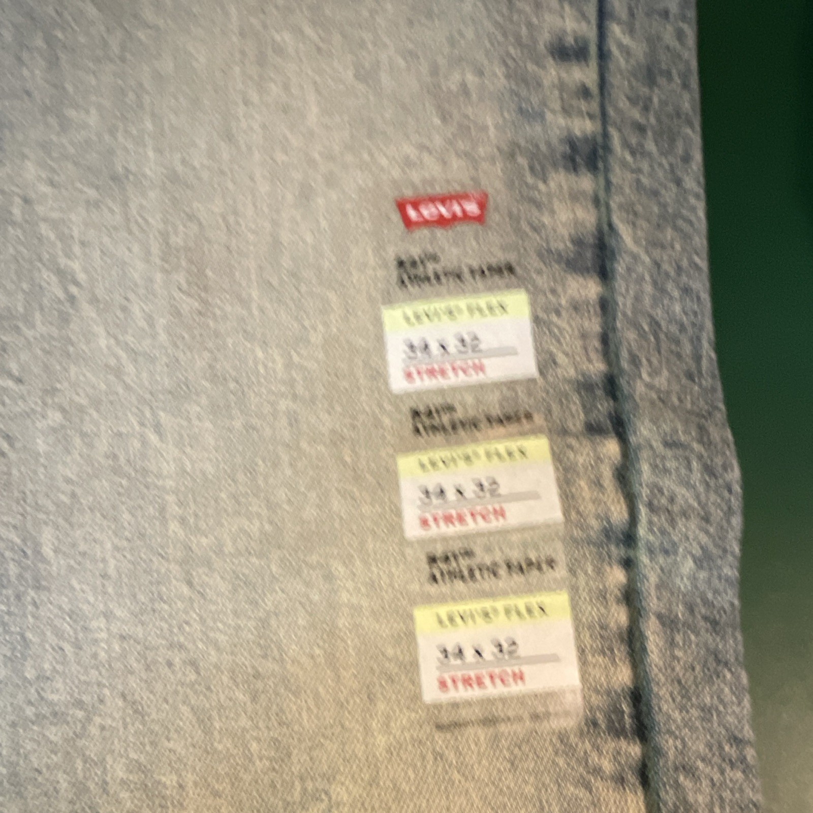 Levi’s 541 Athletic Taper Jeans Blue Light Wash Stretch 5-Pocket Zip Fly