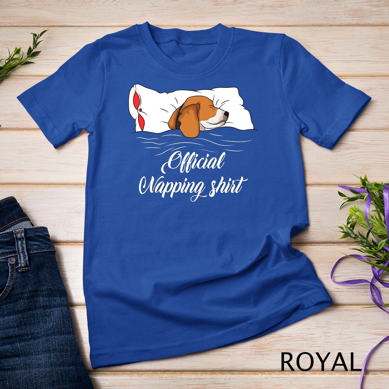Sleeping Beagle Pyjamas Dog Lover Gift Official Napping Unisex T-shirt
