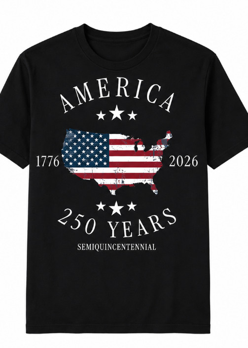 America 250th Anniversary Shirt, Patriotic Tee, Semiquincentennial 1776–2026