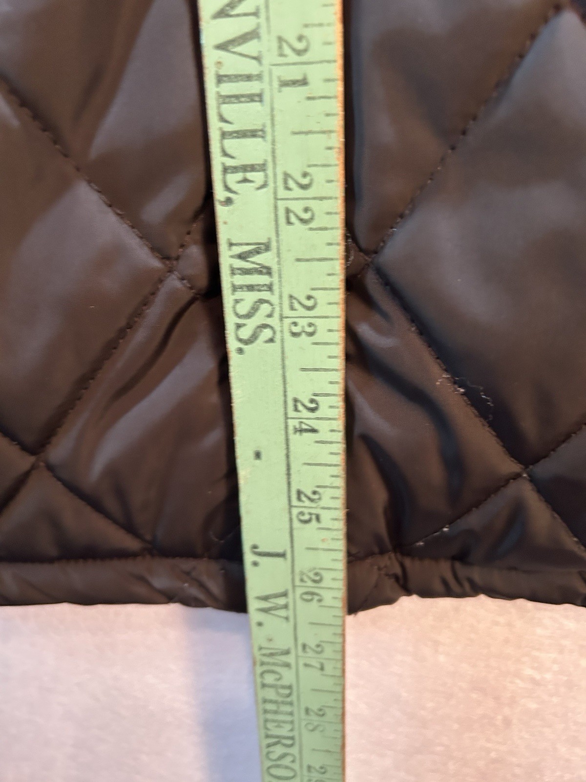 WORKSHOP Republic Clothing Black Quilted Full Zip Vest Pockets Stand-Up 2XL