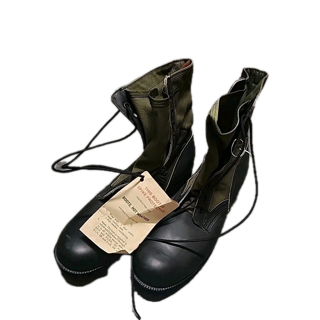 Vietnam vintage style Spike Protective Jungle Boots US GI New NOS 13.5 1988