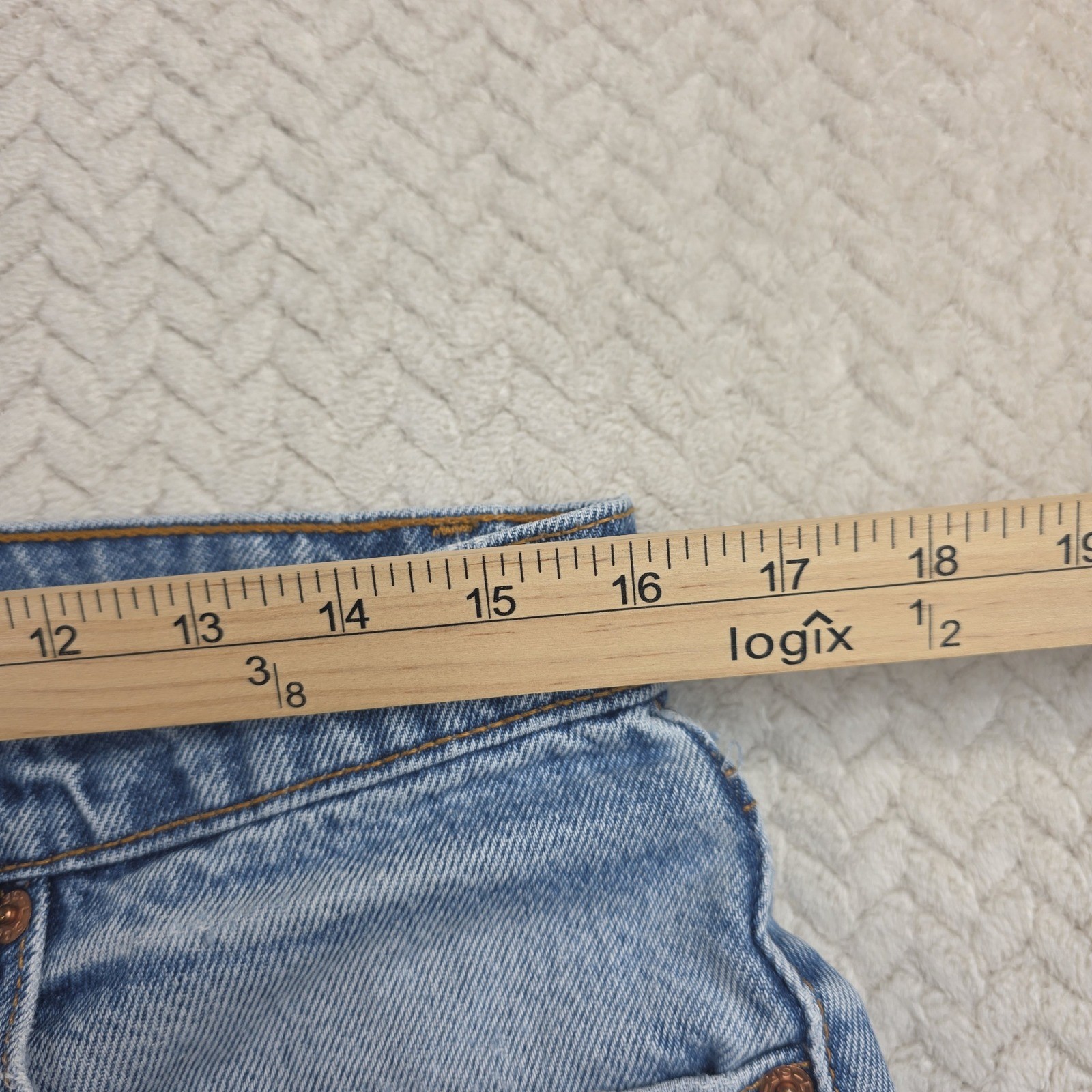 Levi’s 505 Blue Denim Jeans Vintage 90’s, Made in USA, Light Wash, 33×32 (32×30)