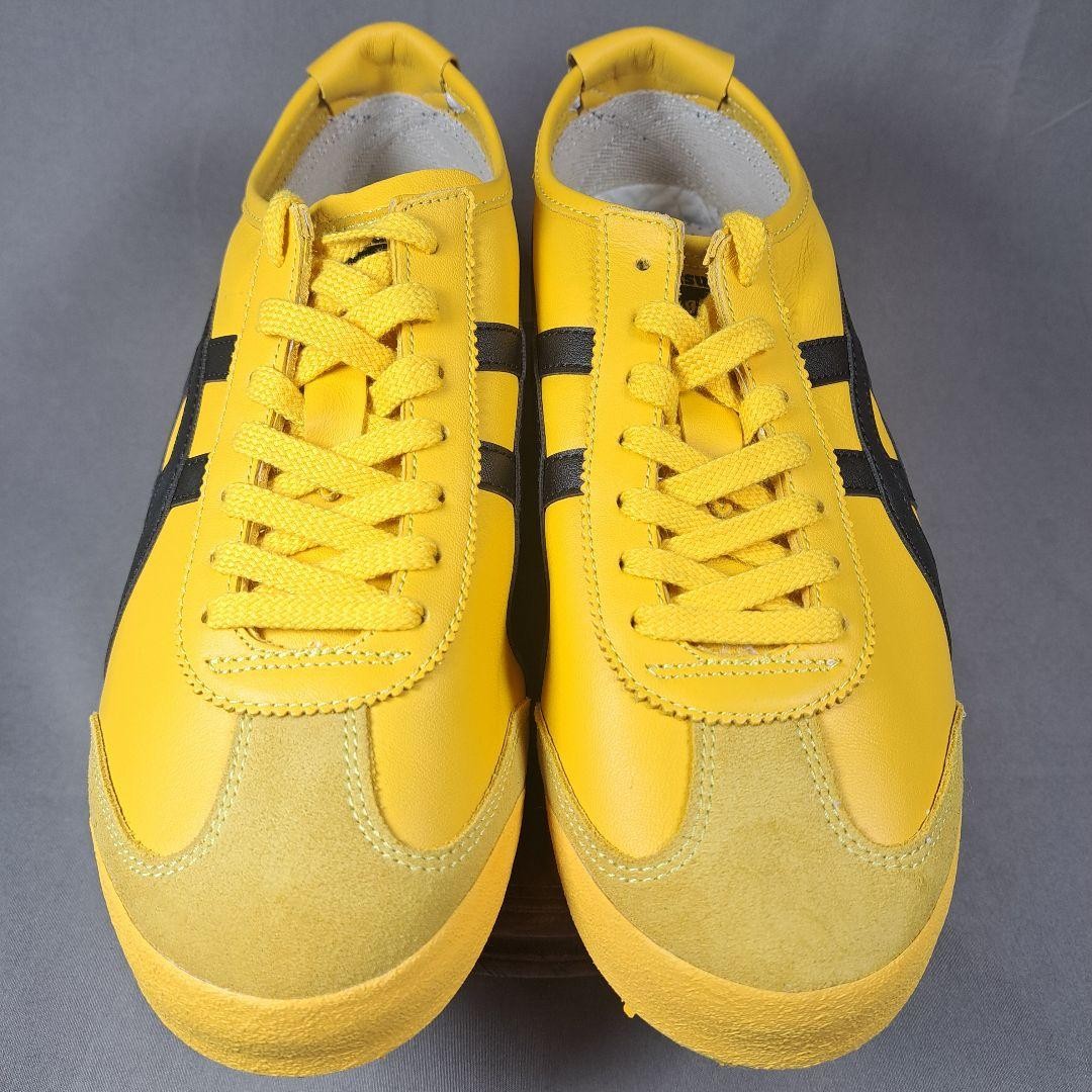 Onitsuka Tiger MEXICO66 Yellow Black 9 Leather Sneakers