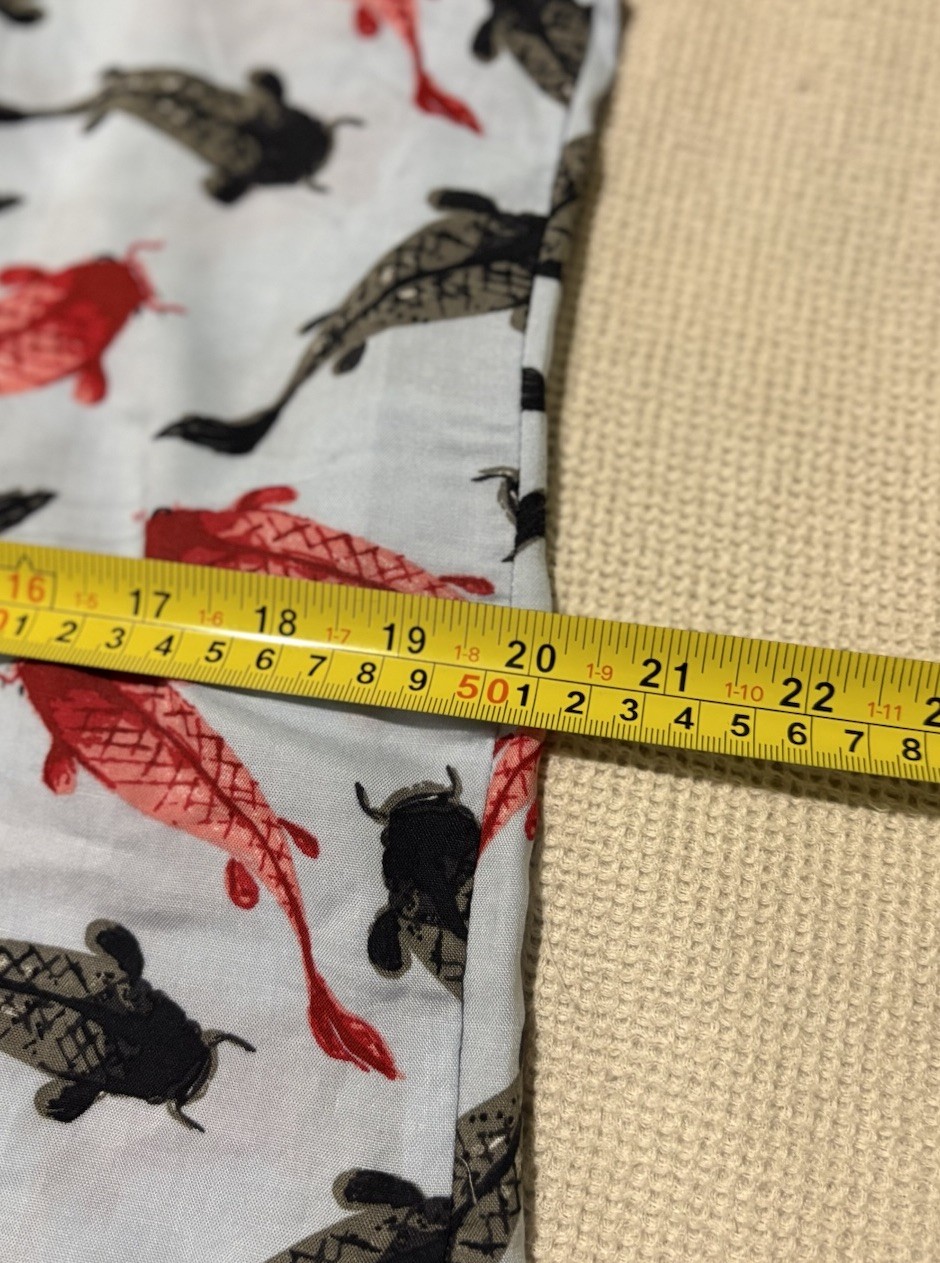 Super Massive Brand Hawaiian Button up Shirt Men’s Medium Collar Koi Fish Rayon