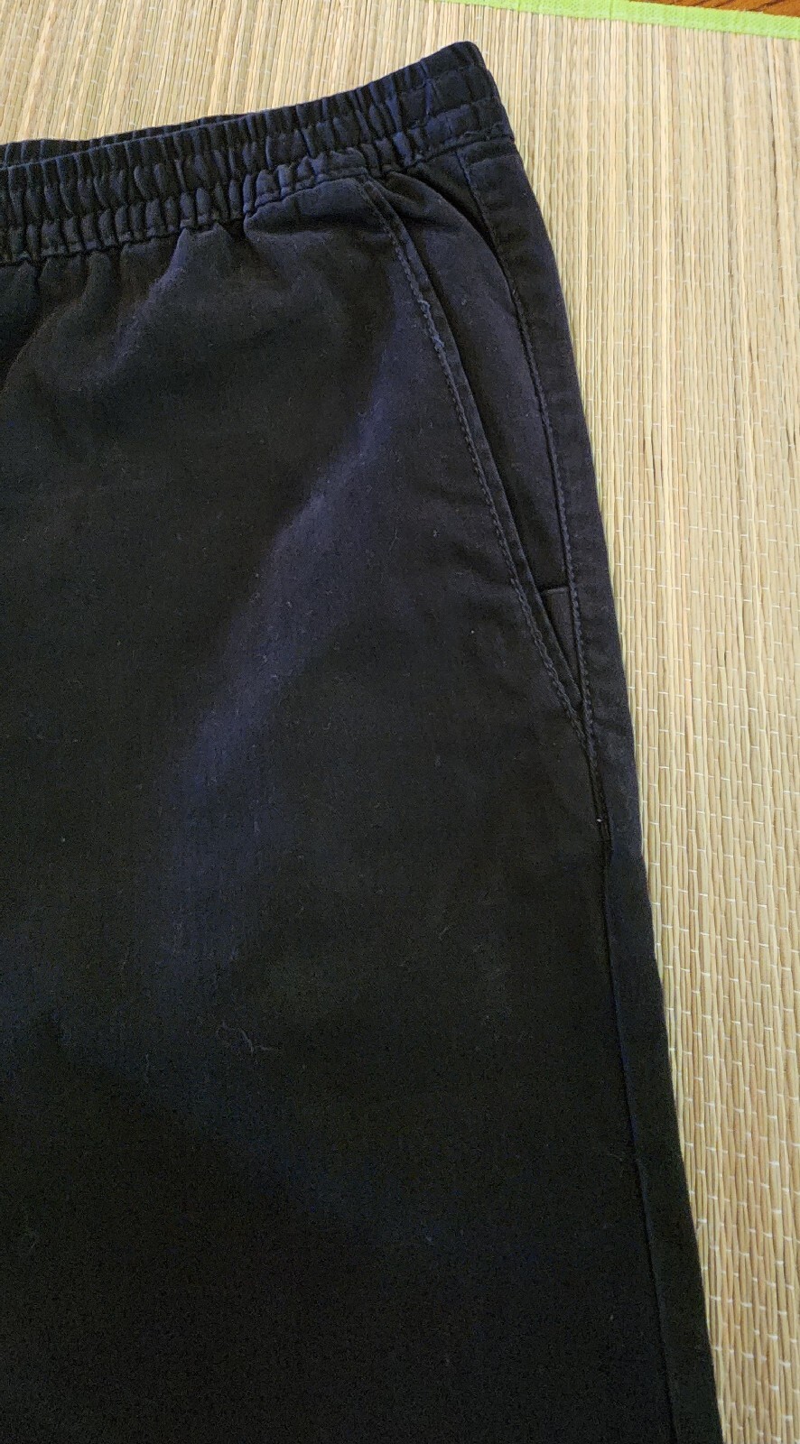 George Black Elastic Waist Drawstring Shorts Men’s 2XL (44-46) Pre-owned EUC
