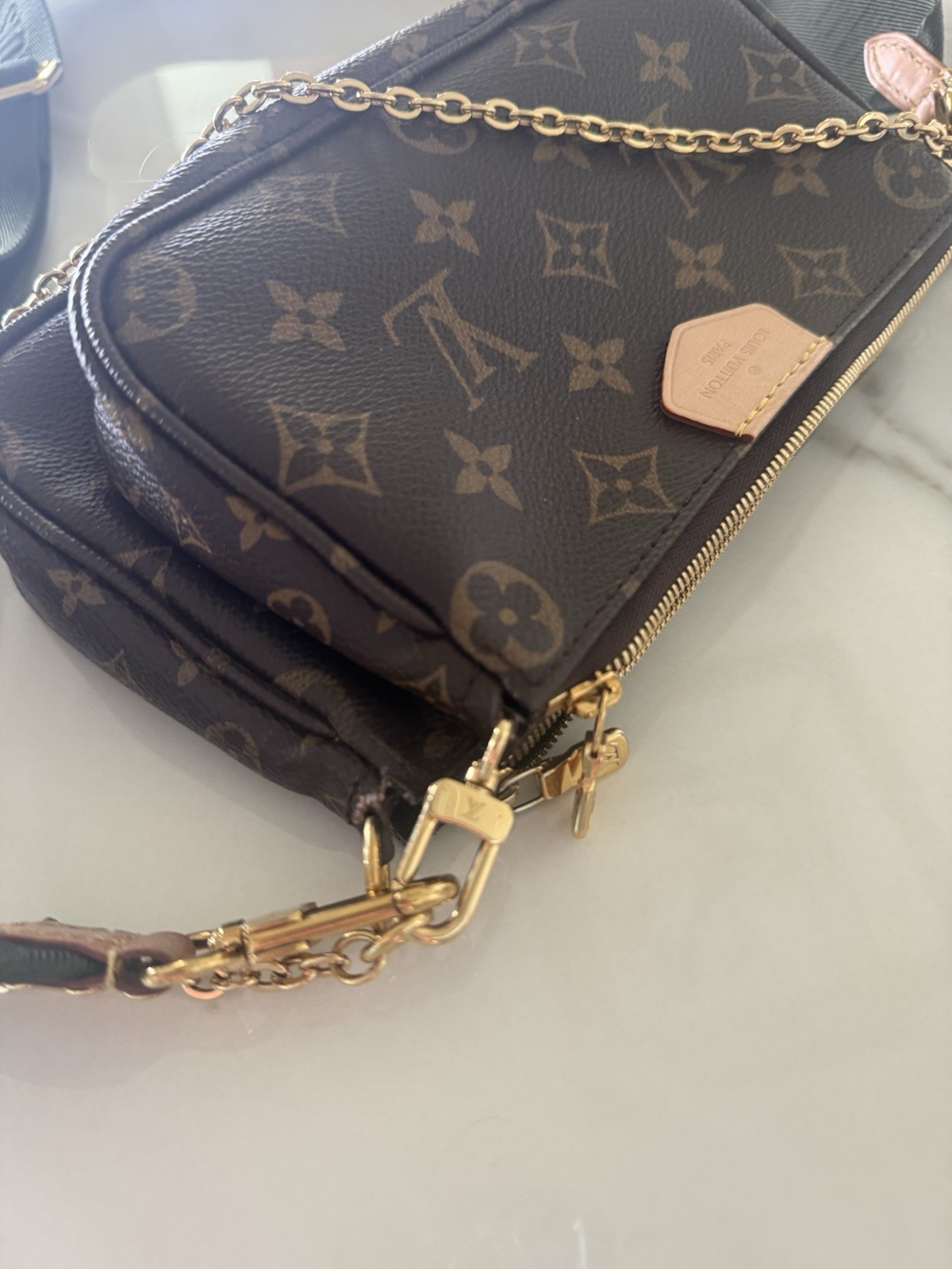 Louis Vuitton Multi Pochette Accessories Monogram Brown Crossbody Bag