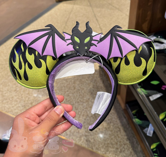 Disney-Park’s Maleficent Dragon Minnie Mouse Ear Headband Sleeping Beauty New