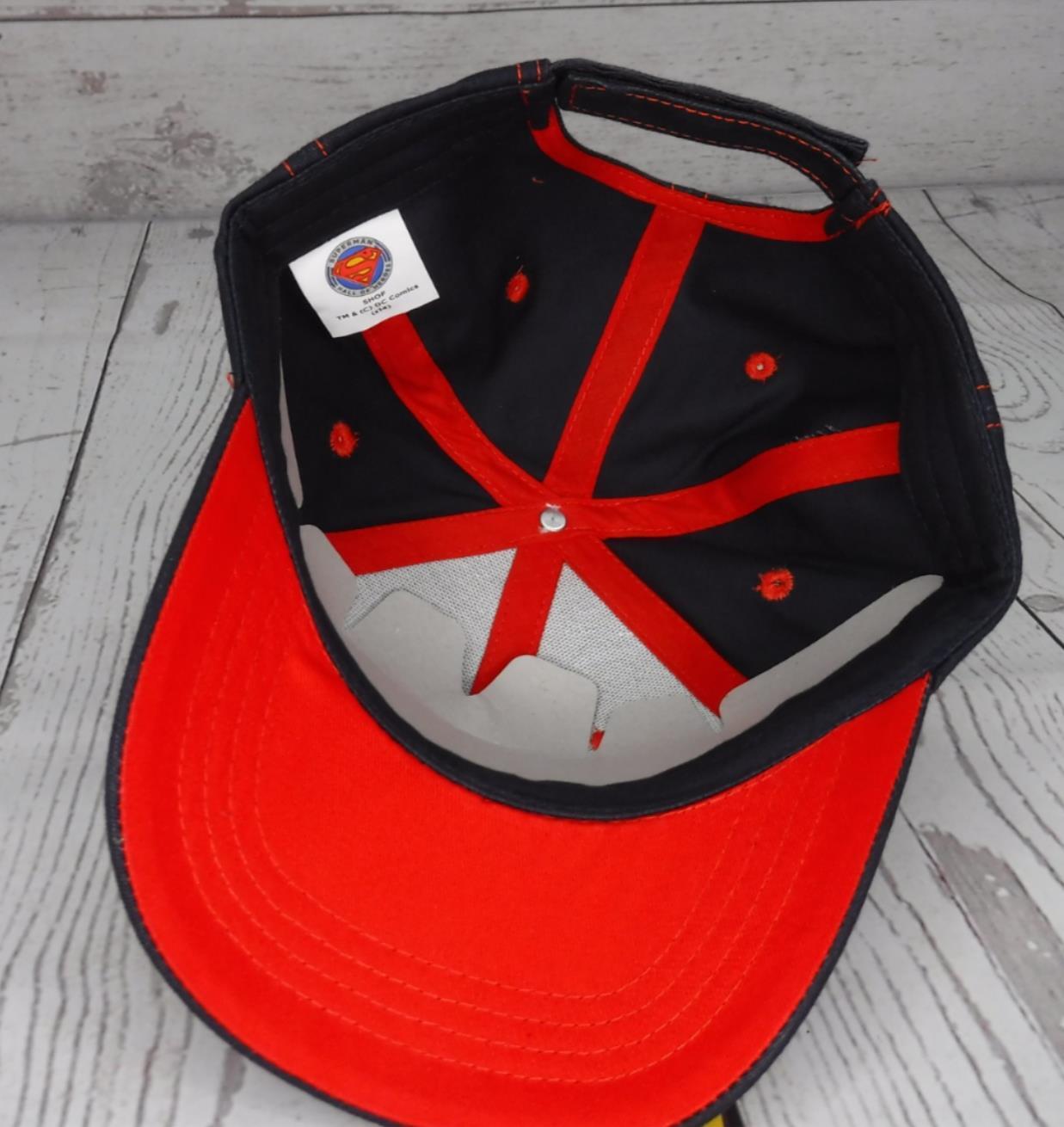 Superman Hall of Heroes Baseball Hat Adjustable Cap Stitched Logo DC Comics New