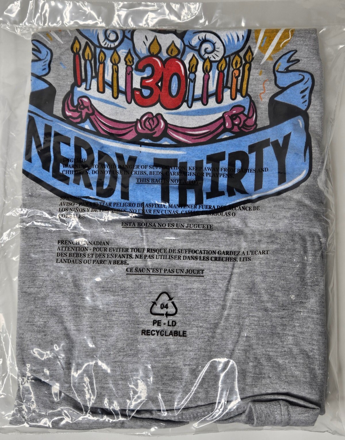 Nerdy Thrity Deadpool In Cake Loot Crate Pop Tees T Shirt Adult Size 2XL NEW