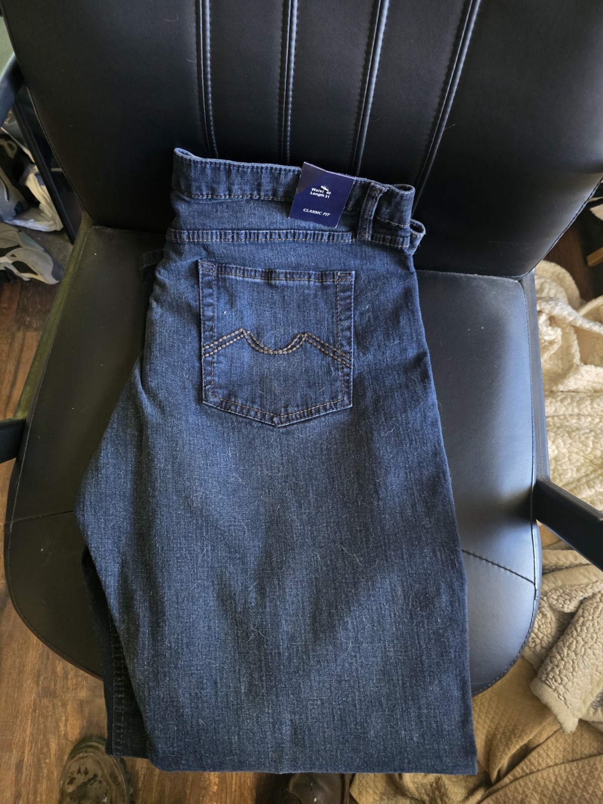 Urban Star Premium Straight Fit Denim Jeans Blue Dark Men’s Size 40 X 31