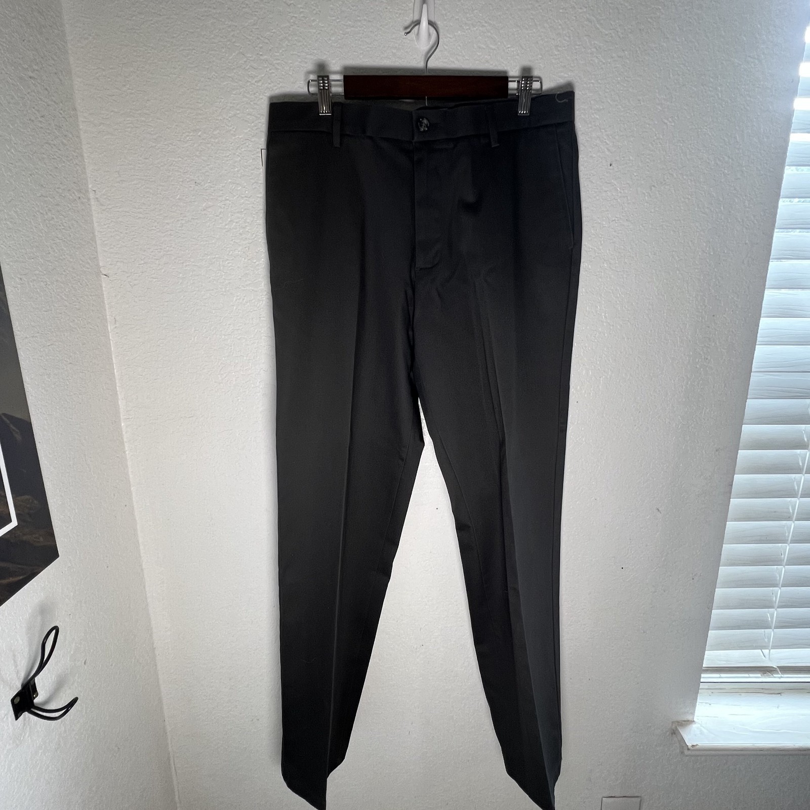 NWT Dockers Signature Collection Iron Free Straight Pleated Gray Men Pants 34×34