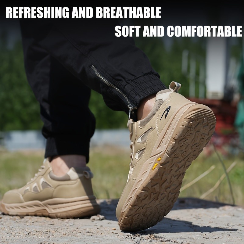 Mens Waterproof Work Boots Steel Toe Safety Shoes Indestructible Non Slip Boots