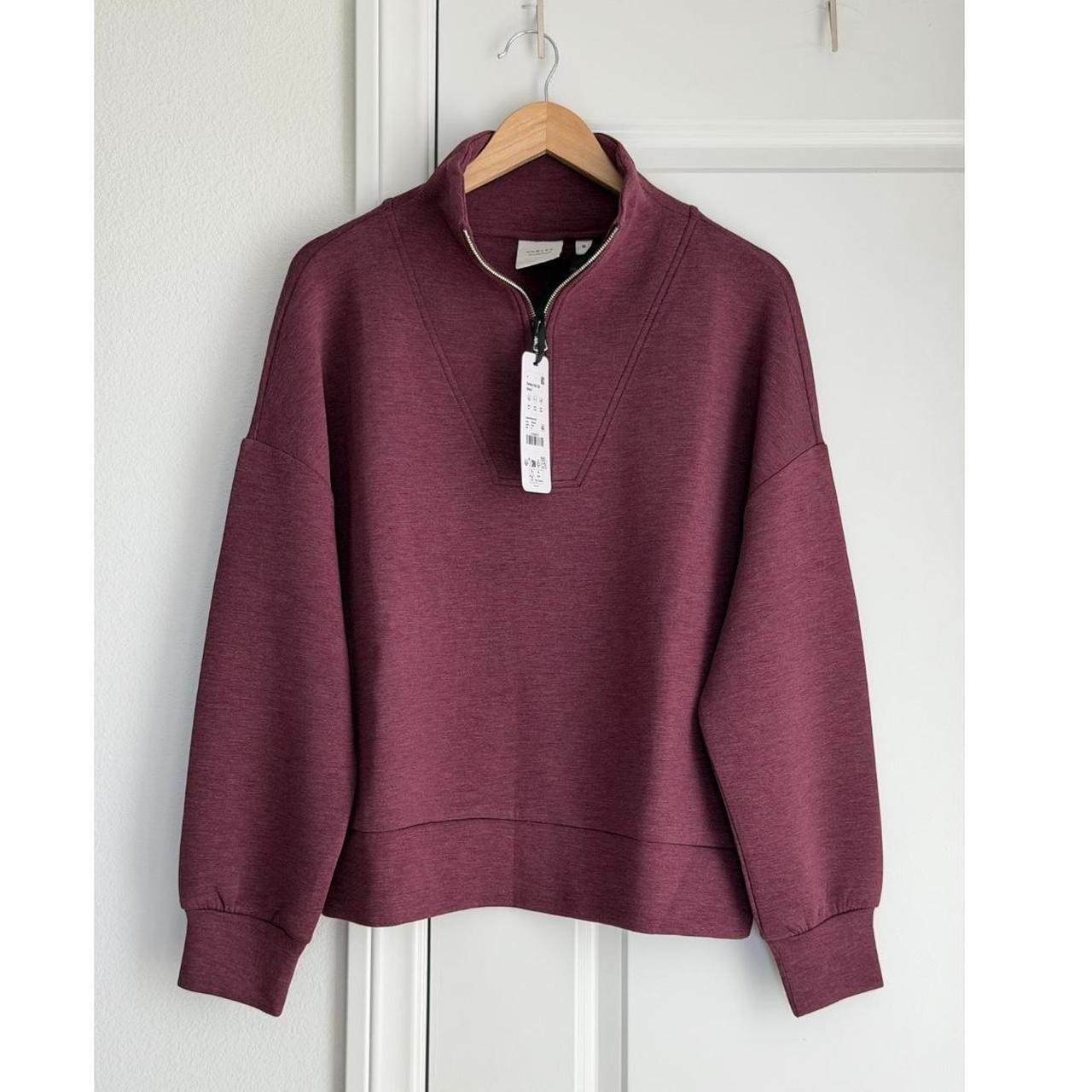 Varley Hawley Half-Zip Sweat in Sassafras Marl, Size Medium