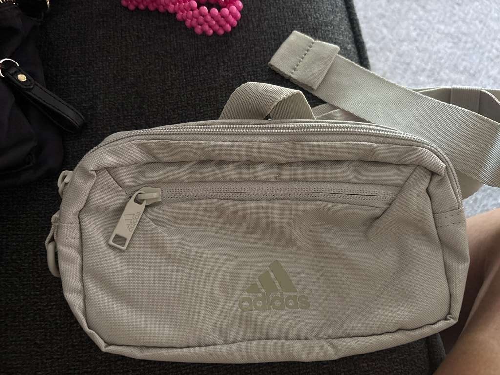 Adidas Waist Bag/Fanny Pack, Neutral Beige, Adjustable Strap, New Without Tags