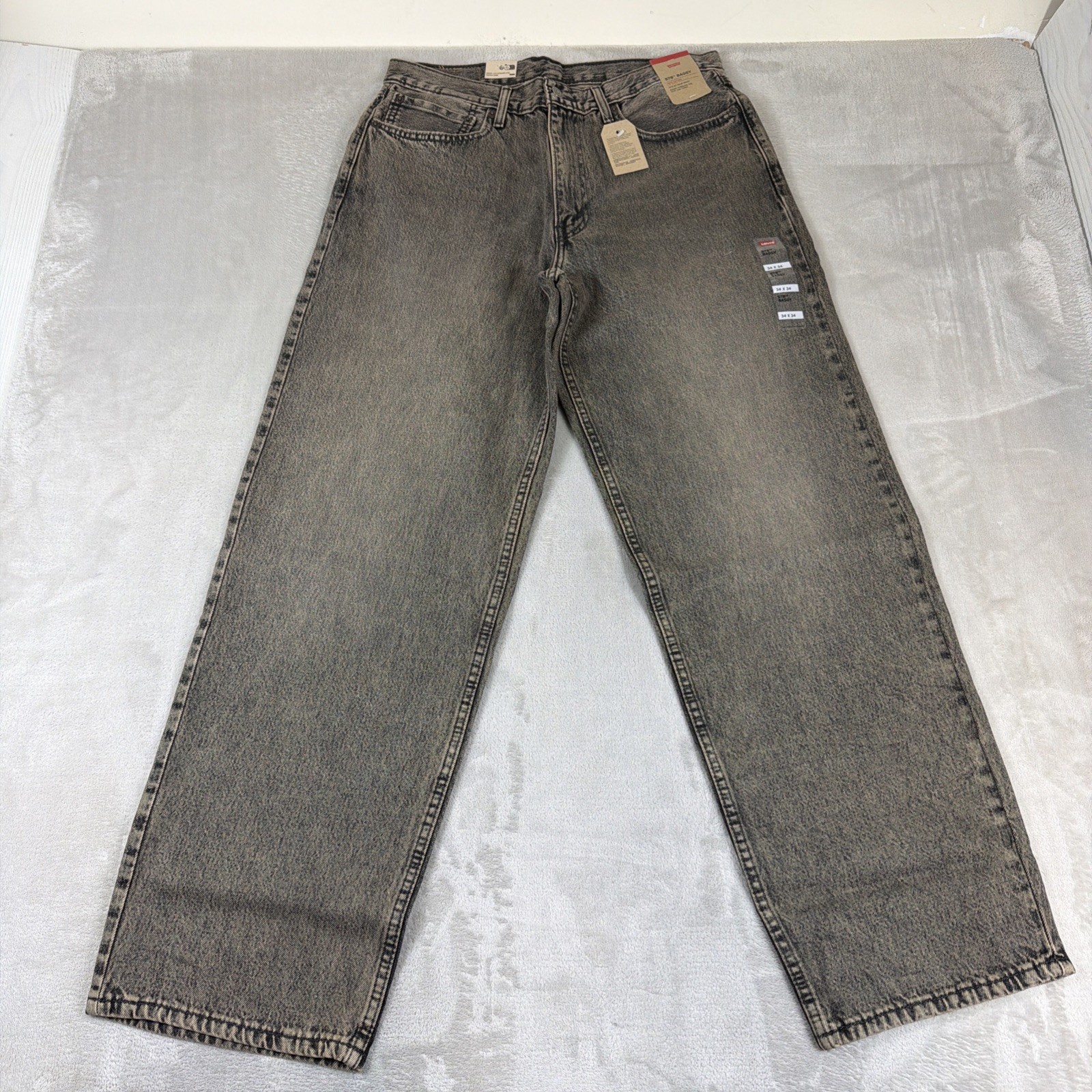 Levi’s 578 Baggy Denim Jeans Men’s Size 34×34 Gray Cotton Y2K