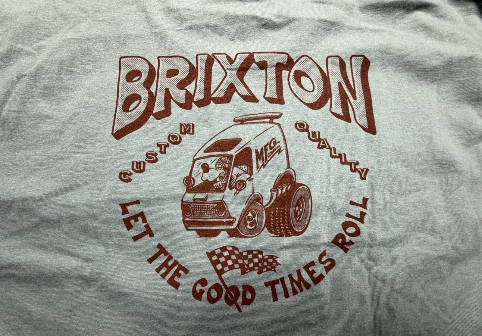 Brixton Supply Company Let the Good Times Roll Men Shirt L Blue B112/113