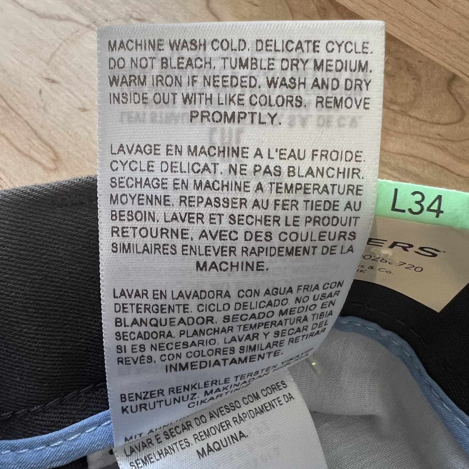NWT Dockers Signature Collection Iron Free Straight Pleated Gray Men Pants 34×34