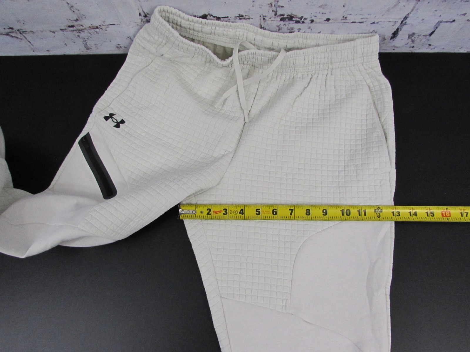 Under Armour Men’s Unstoppable Flc Grid Jogger Pants White Off 1386544 110 M