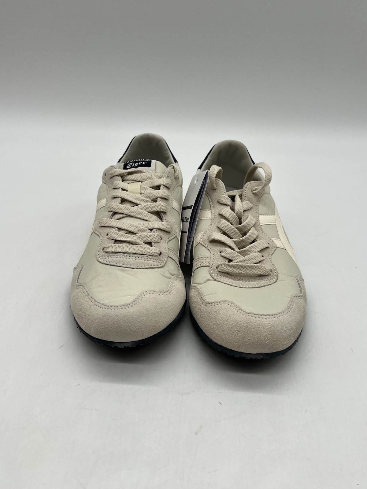 Onitsuka Tiger Serrano Men’s Sz 9 Oatmeal Cream Suede Mesh Running Sneakers Shoe