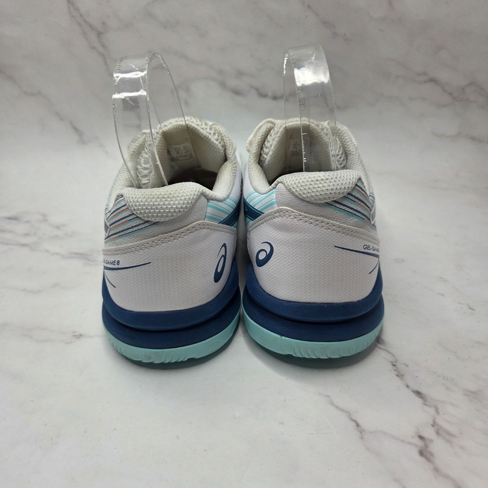 Asics Gel Game 8 White Tennis Shoes Pickleball Sneakers Comfort Women’s 9.5