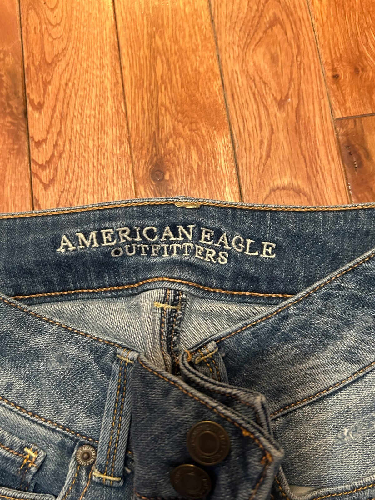 American Eagle Jeans Womens Size 0 Reguar Artist Crop Stretch