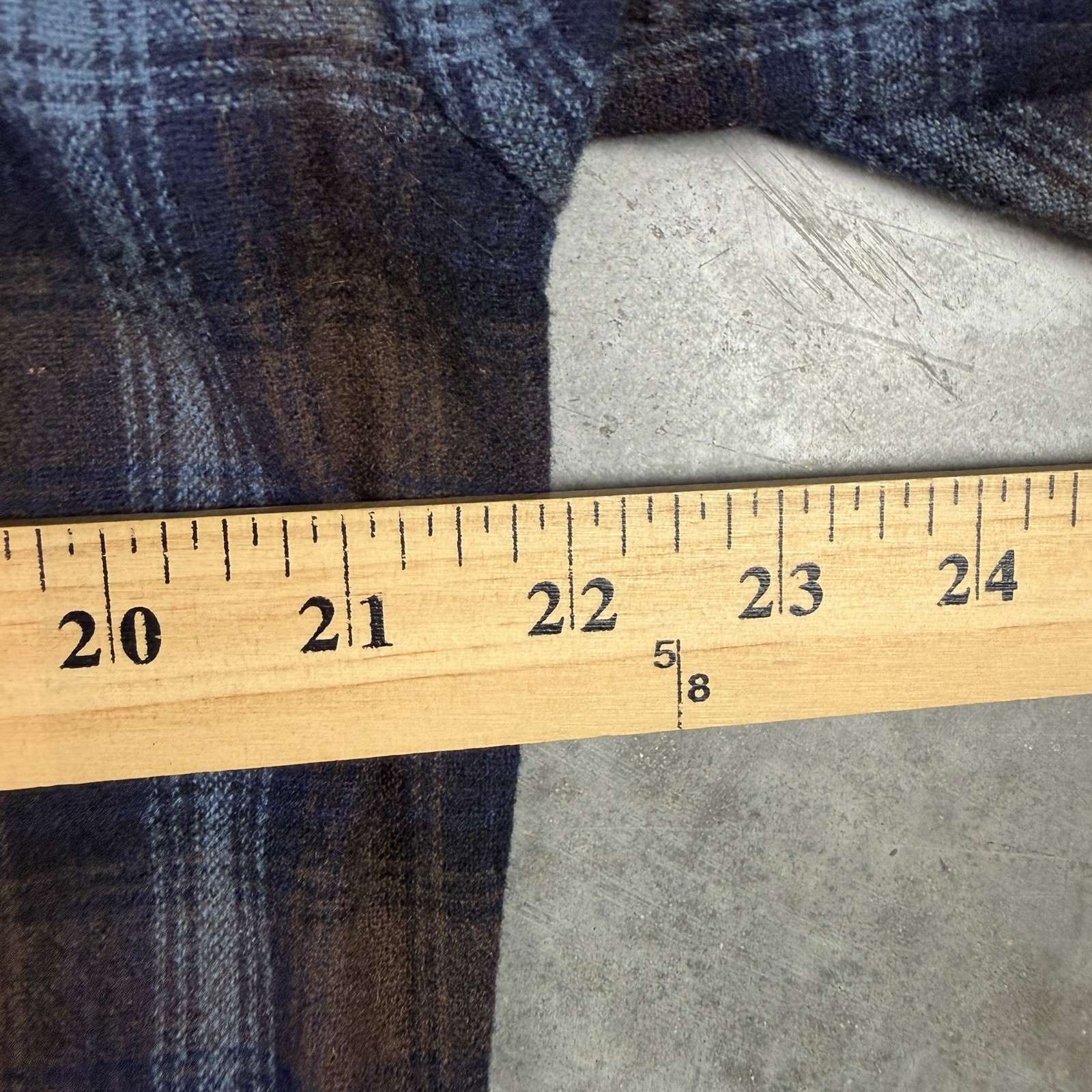 Pendleton Flannel Shirt Mens Medium Blue Board Shirt Wool USA Preowned