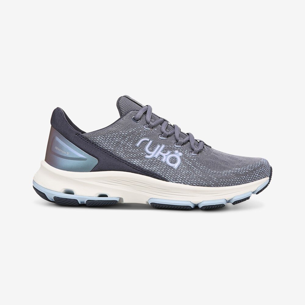 Ryka Women’s Devotion X Comfortable Walking Shoe, Folk Blue, Size Options