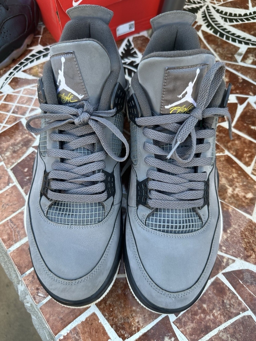 Jordan 4 Retro Cool Grey 2019 Size 13 Nubuck 308497-007 Used Great Condition