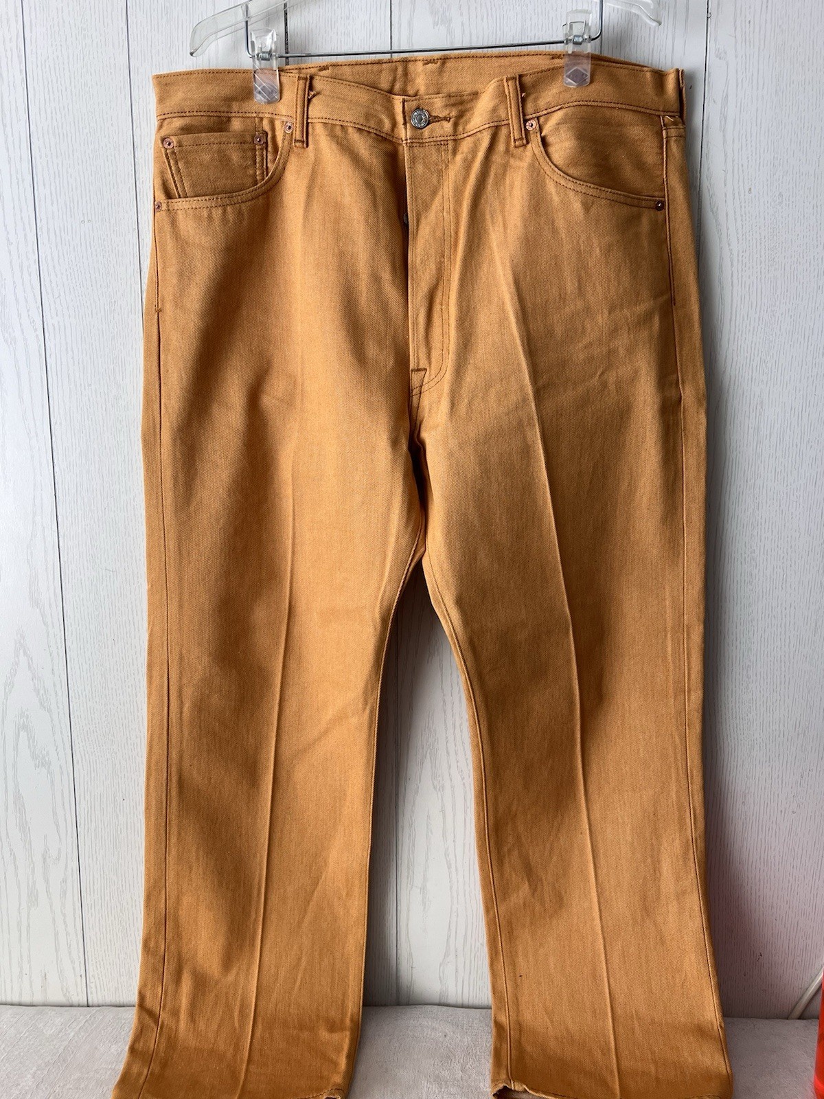 Levis 501 XX Yellow Gold Mustard Men’s Size 40×30 TRUE TO SIZE Button Fly