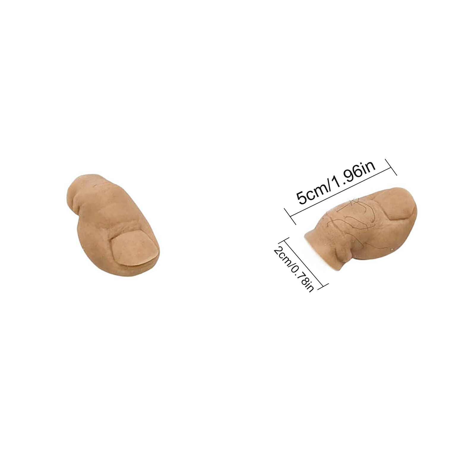 3D Funny Big Toe Croc Charms Durable Bald Styles for Women Men