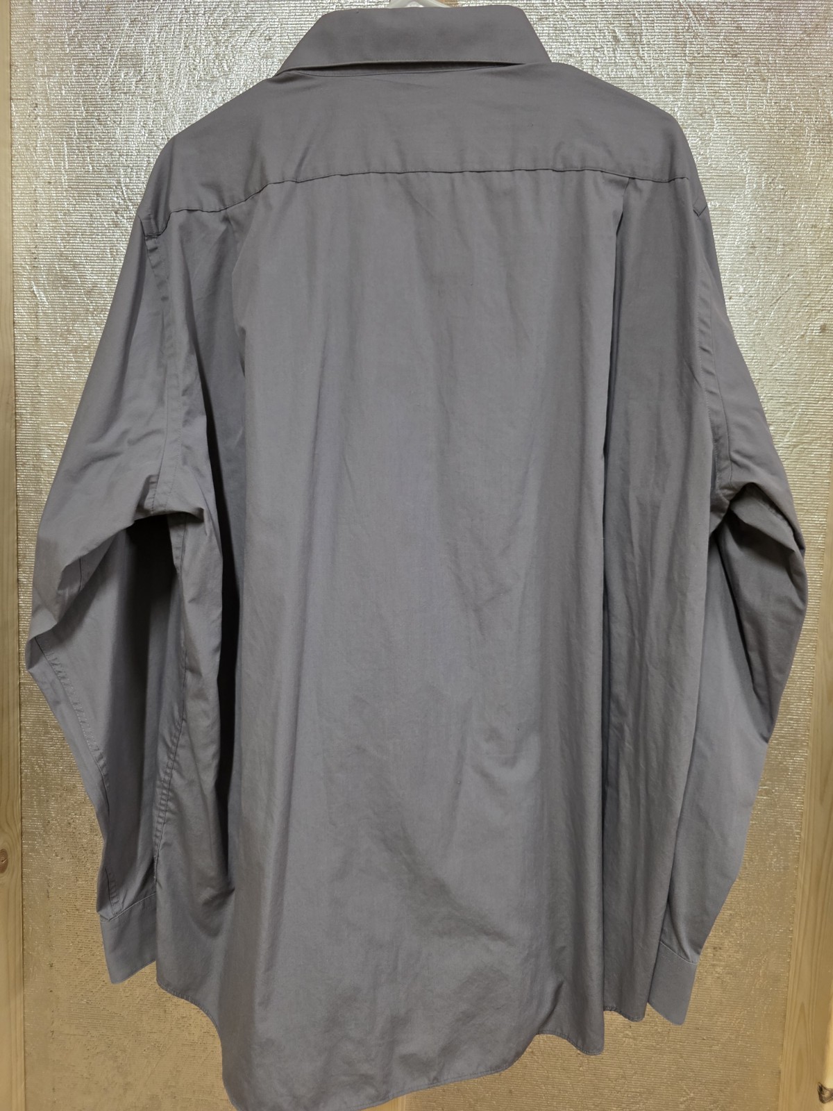 Croft & Barrow Clasdic Fit Mens Button Down Shirt Gray XL Long Sleeve