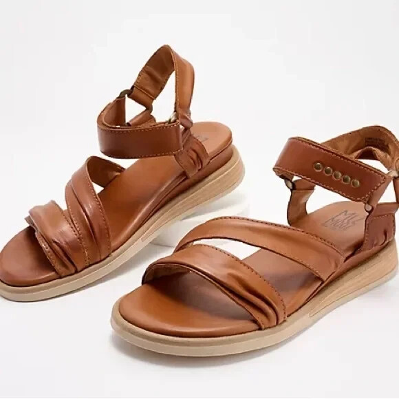 Miz Mooz Leather Ankle Strap Sandals – Brandy – (sz EU 40/US 9/9.5) a590689
