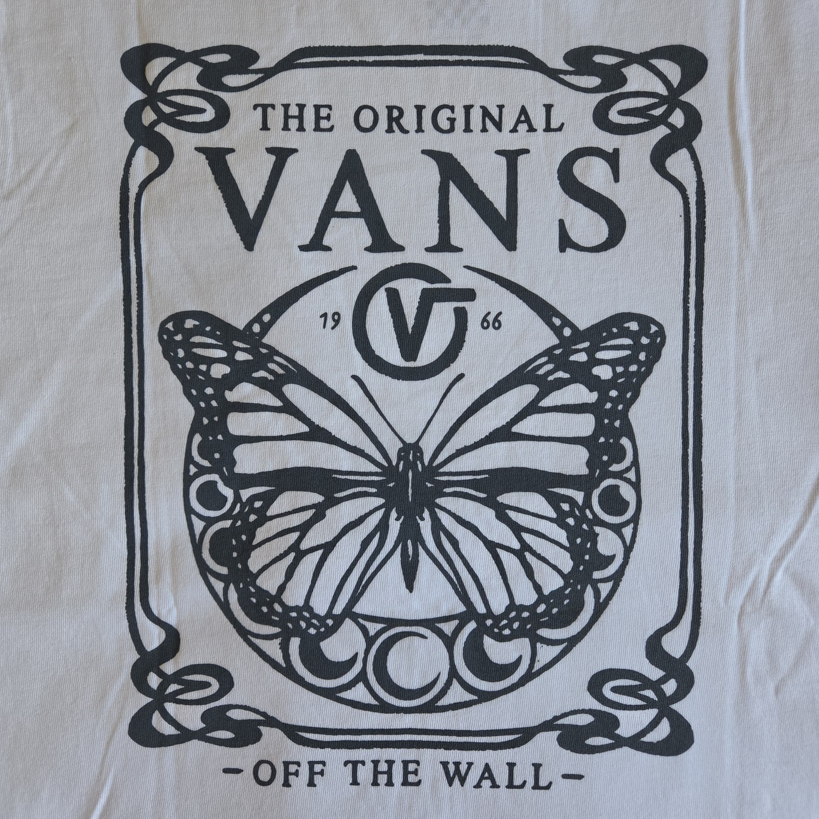 Vans Off The Wall Celestial Butterfly Women’s S, M, L White Graphic T-Shirt New