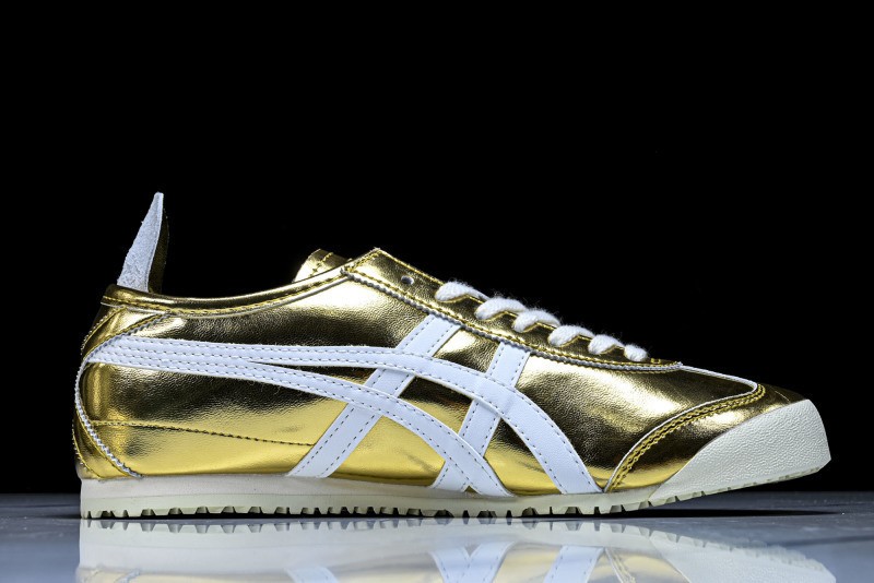 Onits*ka Tiger Mexico66 Gold White 1183B566-201 Unisex Size 4-11