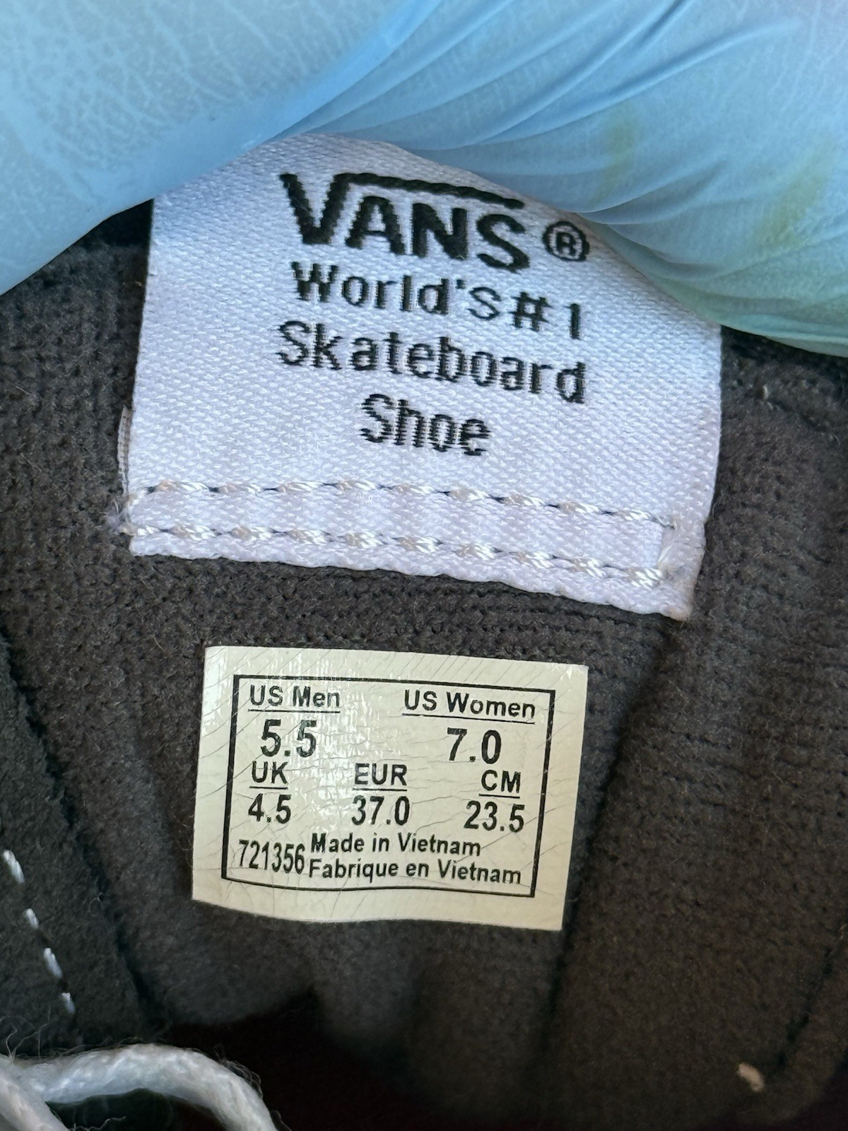 VANS Sk8-Hi High Top Skate Sneaker Floral Print Black/White Lace-Up 7W. 5.5M