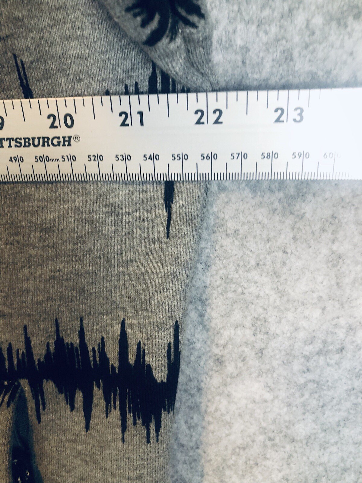 ROCKSMITH Hoodie Size L All Over Sound wave Print 90s Grunge Music Hip Hop