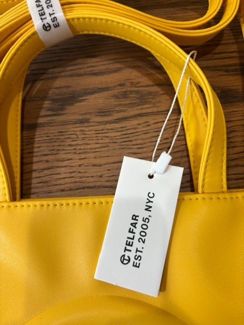 New Telfar Medium Yellow Shopping Bag